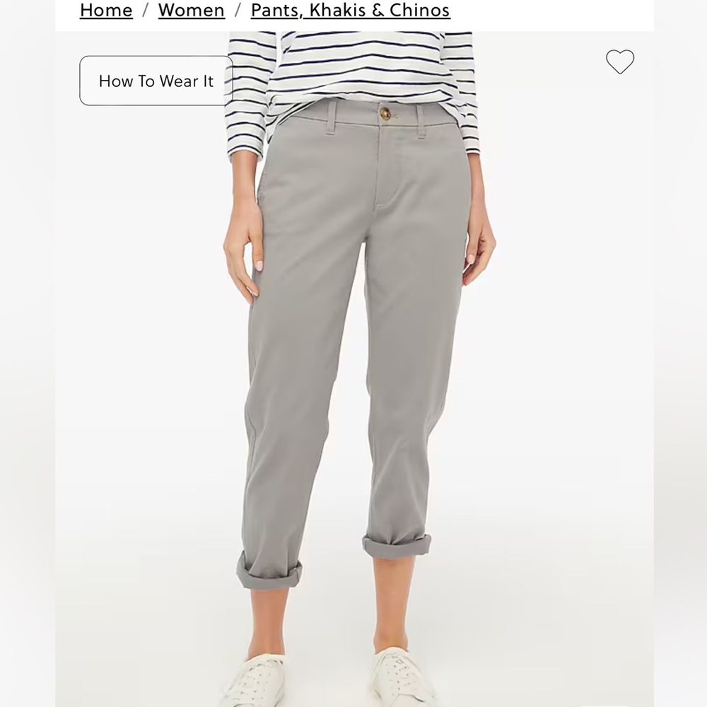 Jcrew girlfriend chino pant